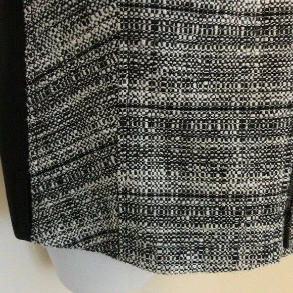 NWT AKRIS Black Cotton Wool Tweed Zipper Front Jacket 16 - Picture 5 of 7